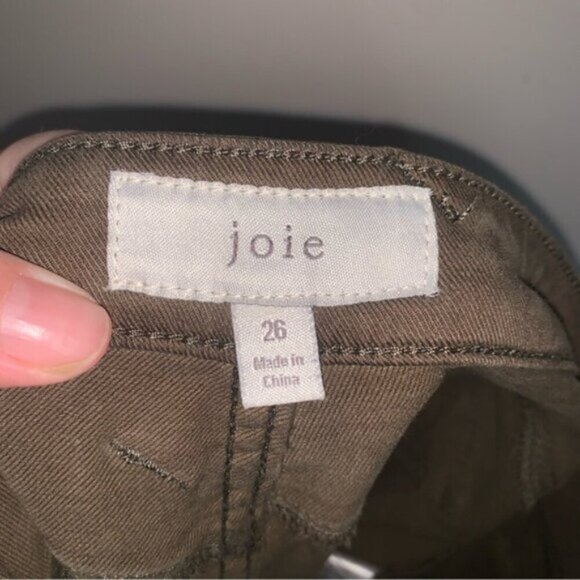 Joie Green Cargo Skinny Jean Pants 26 - Picture 4 of 10